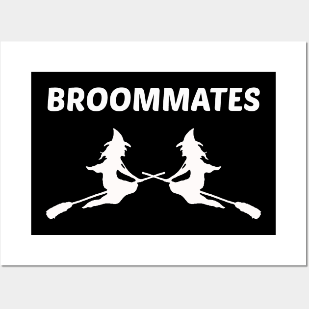 Broommates Funny Halloween Special Wall Art by sassySarcastic